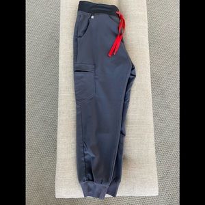 Figs Zamora Scrub Jogger Pants Charcoal Gray Sz Petite Medium